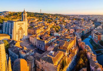 Aerial,View,Of,Girona,,A,City,In,Spain’s,Northeastern,Catalonia